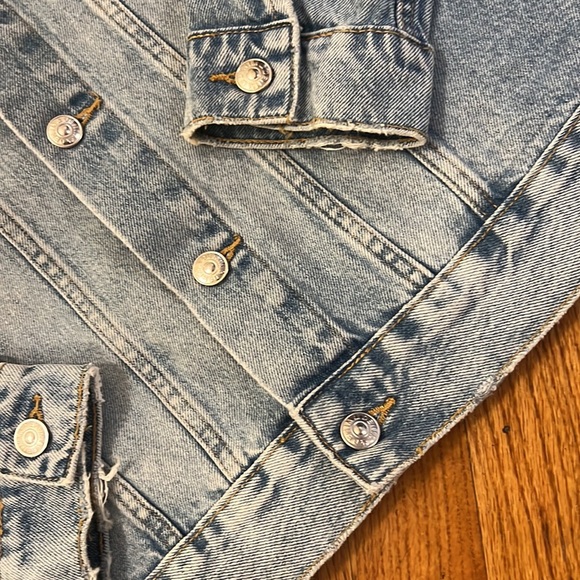 H&M Denim Jacket w/ Jewels - Size 10 - Picture 4 of 6